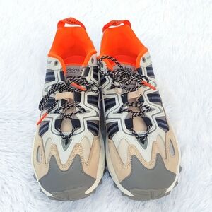 Adidas Adventure Hyperturf Size 14 Shoes Beige Neon Orange Classic Logo Tread